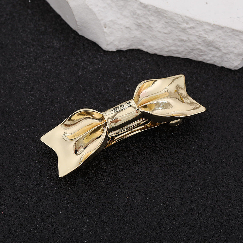 Butterfly bow small hair barrette