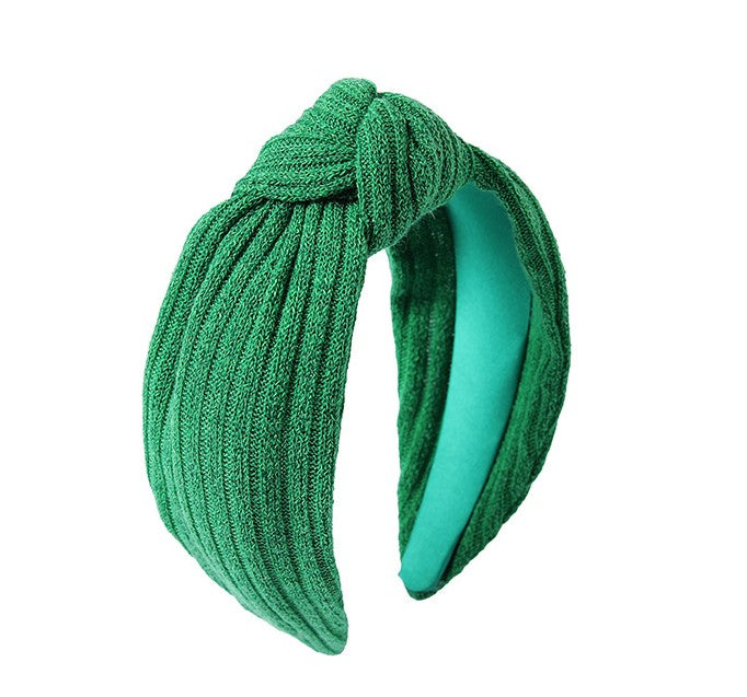 Knitted fabric knotted headband