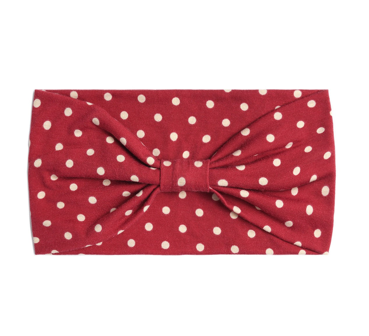 Polka dots print knotted bandanna hair band