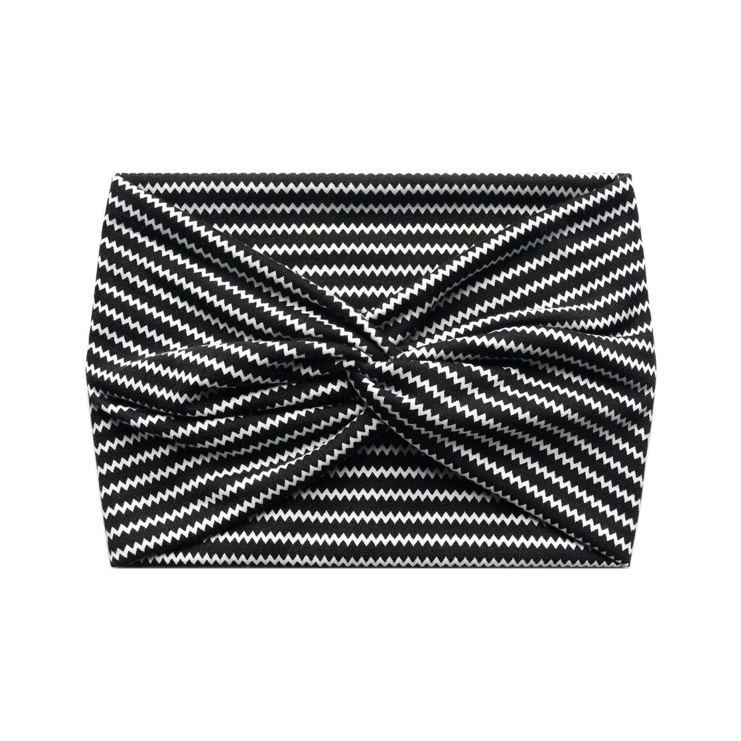 Super wide twist front stretchy headband