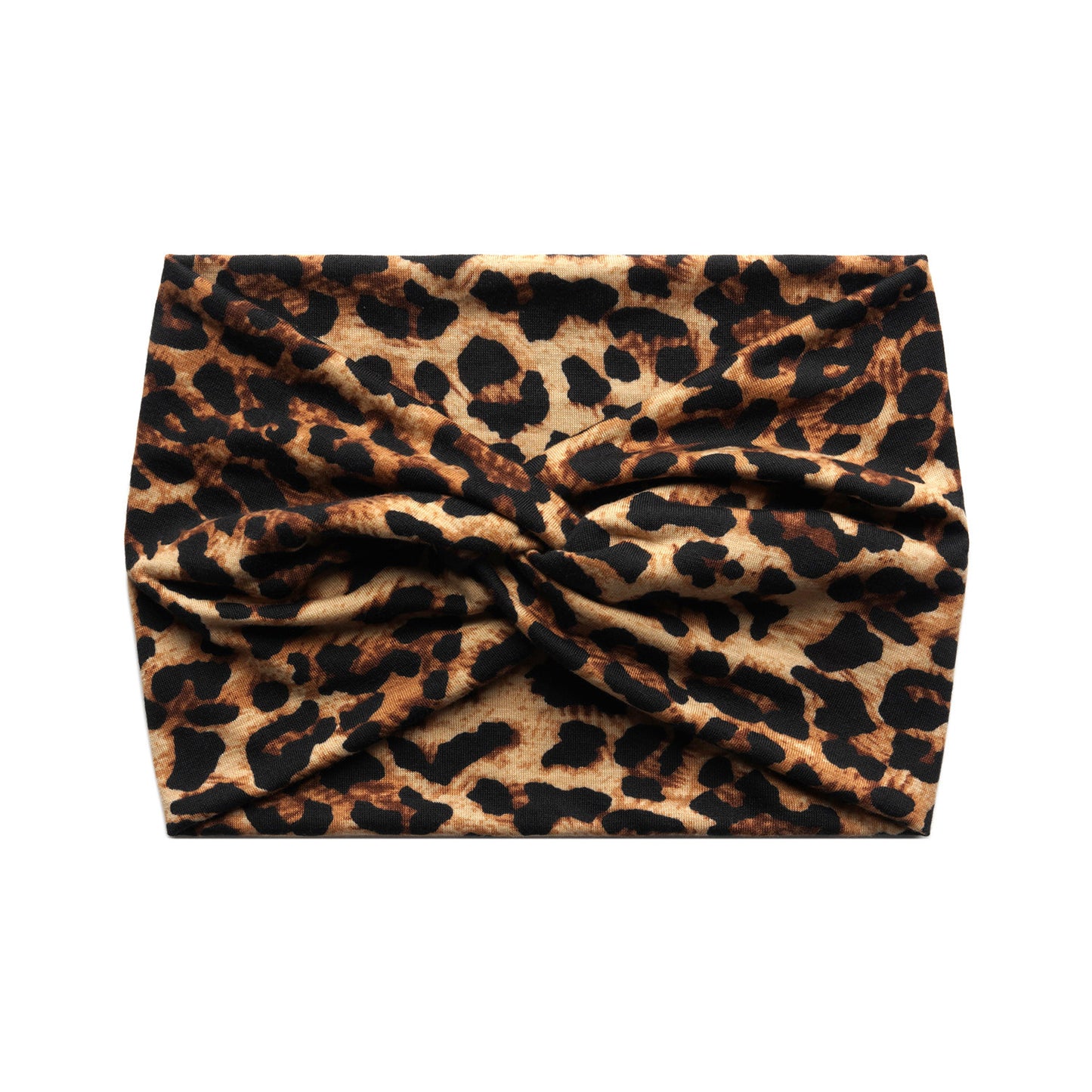 Super wide twist front stretchy headband