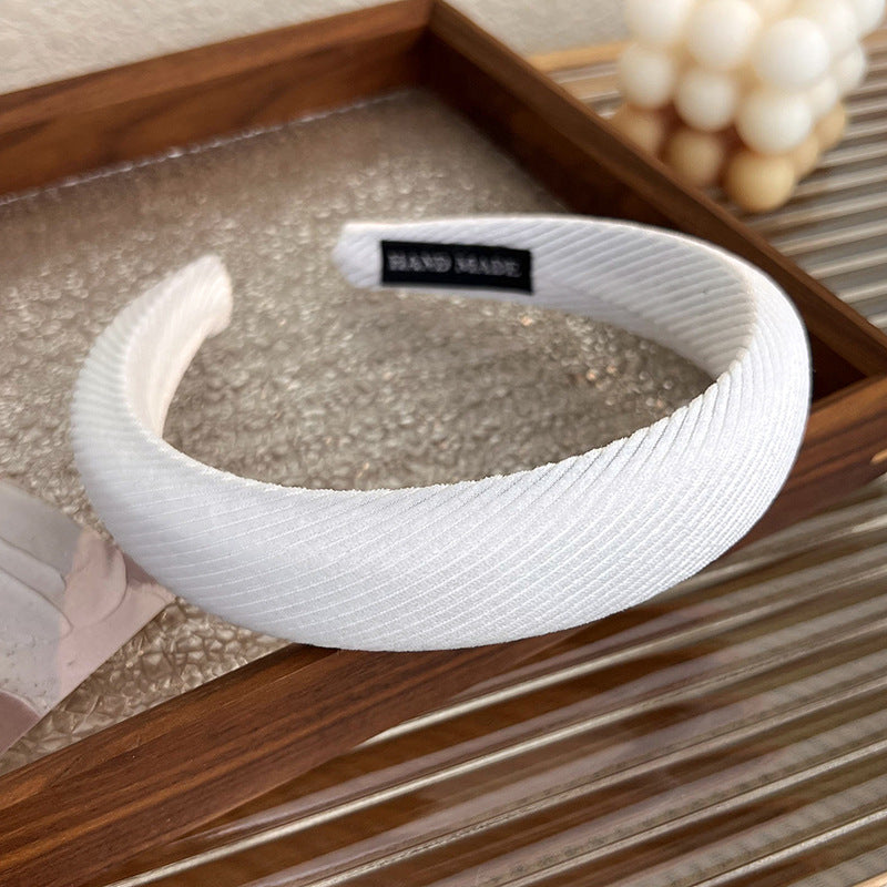 Corrugated velvet thinly padded velvet headband
