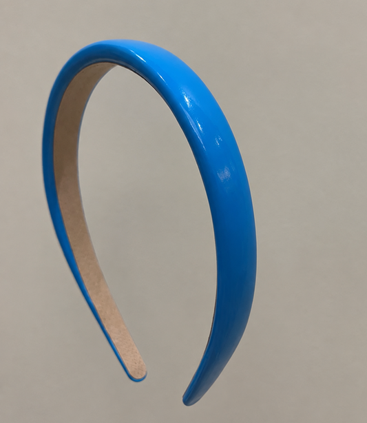 1.8cm-wide glossy leather slim headband