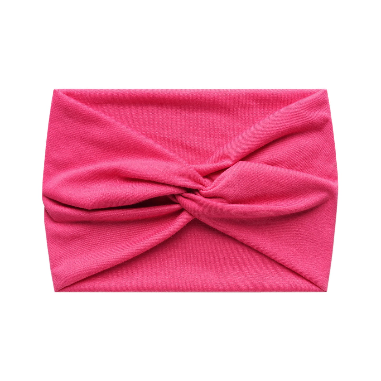 Super wide twist front stretchy headband