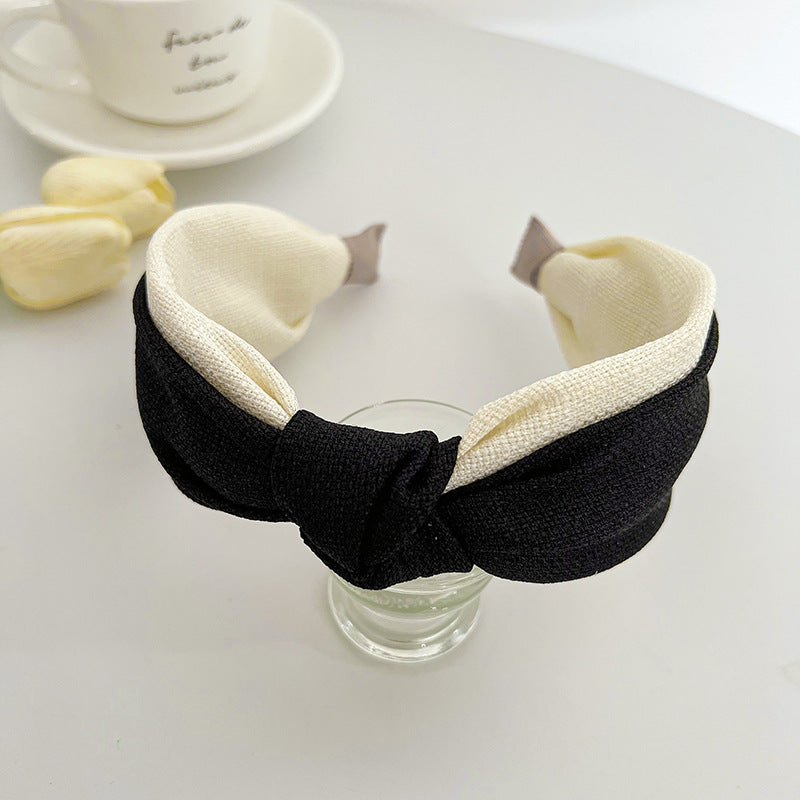 Mixed colour knotted headband