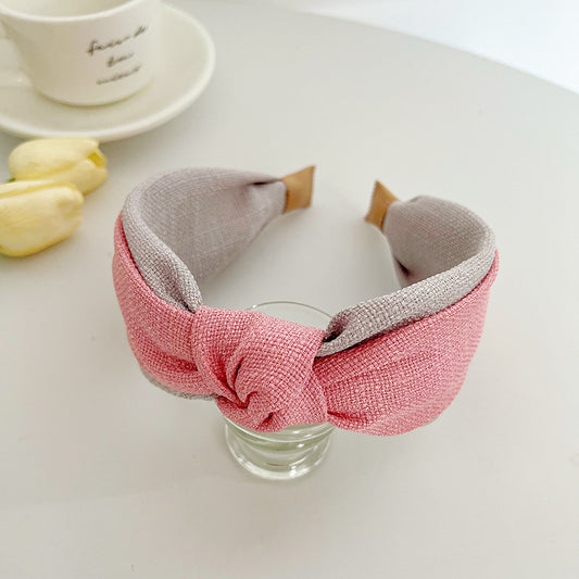 Mixed colour knotted headband