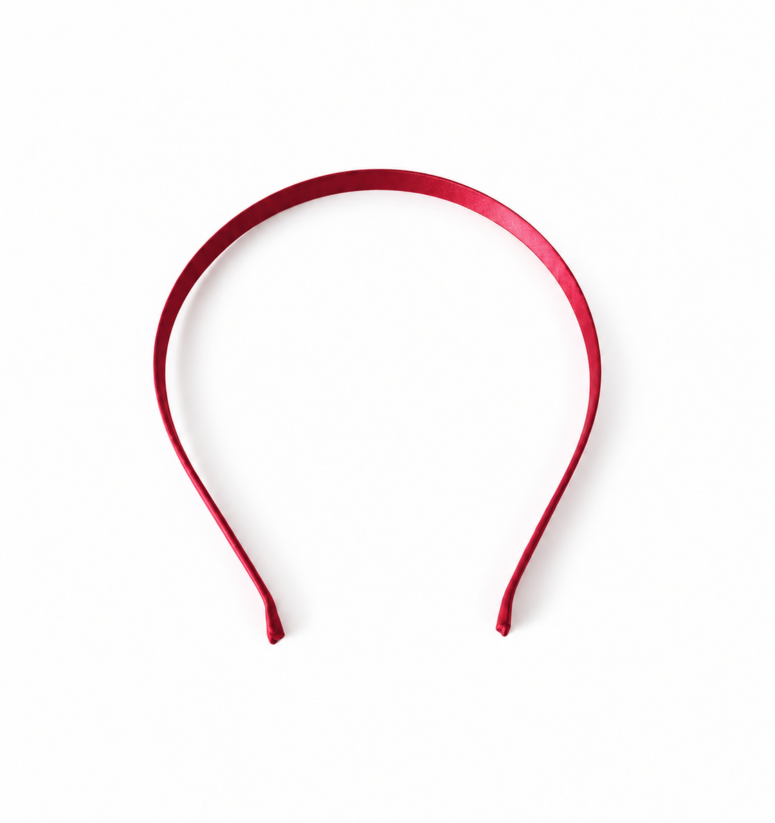 Slim satin wired headband