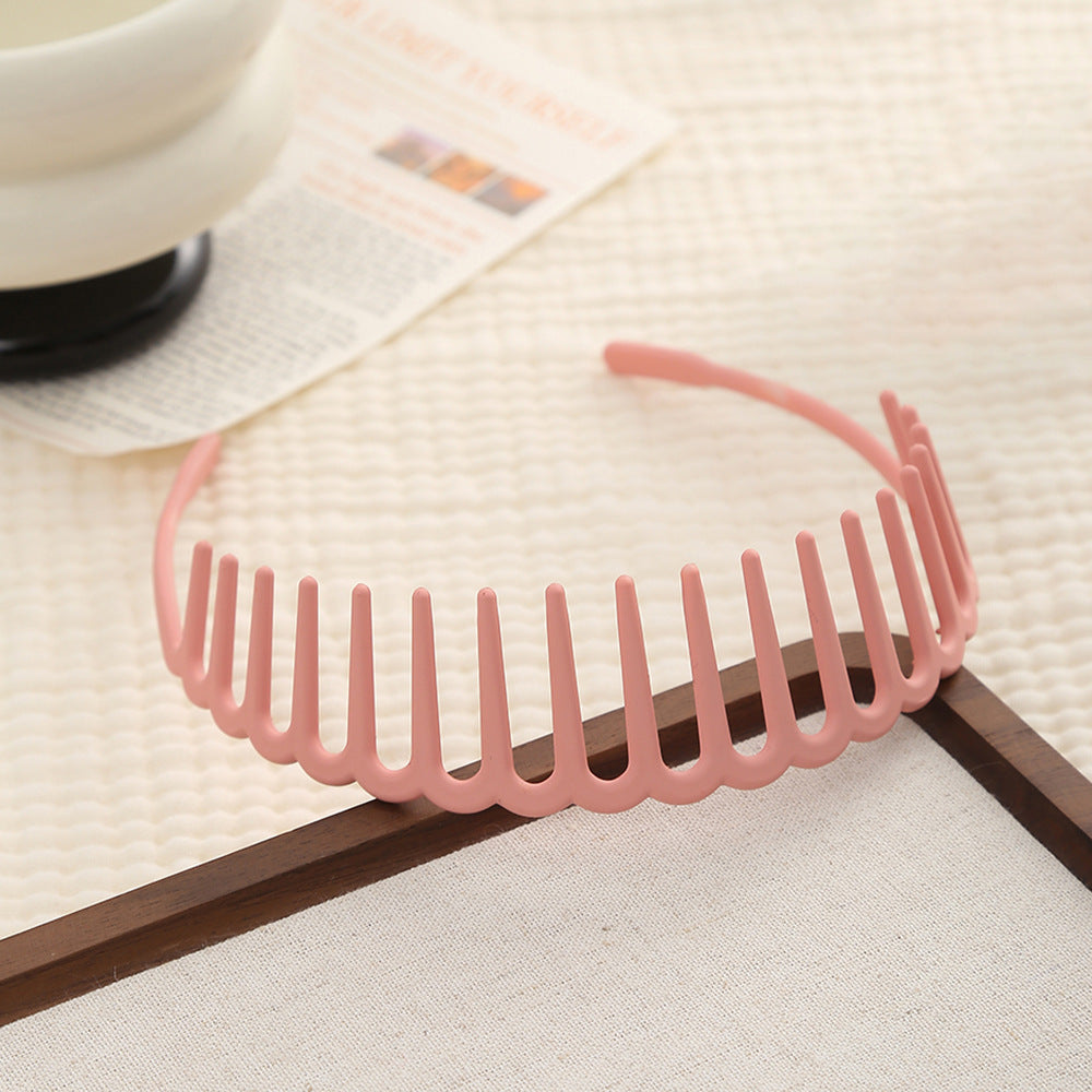 Acrylic headband with long teeth
