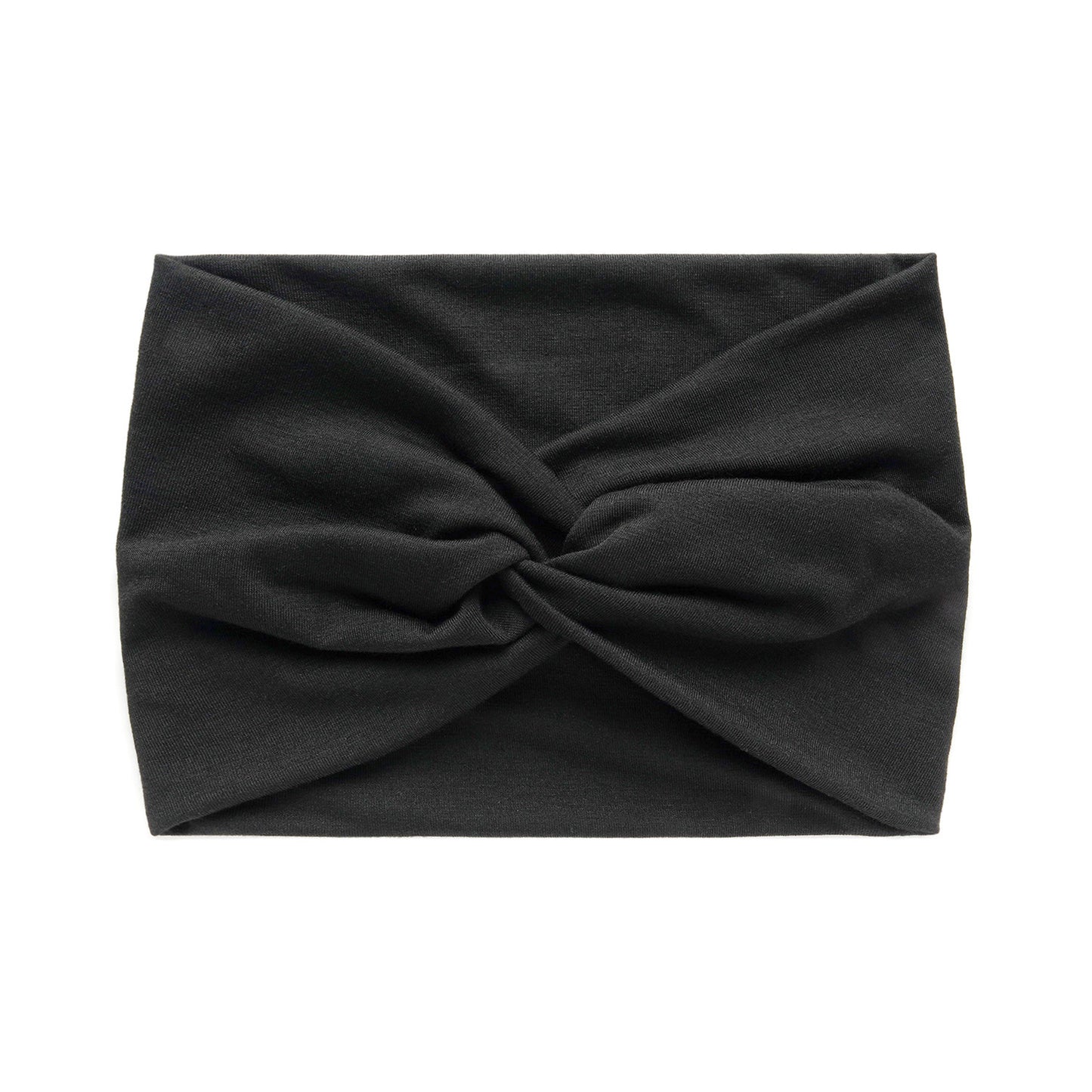Super wide twist front stretchy headband