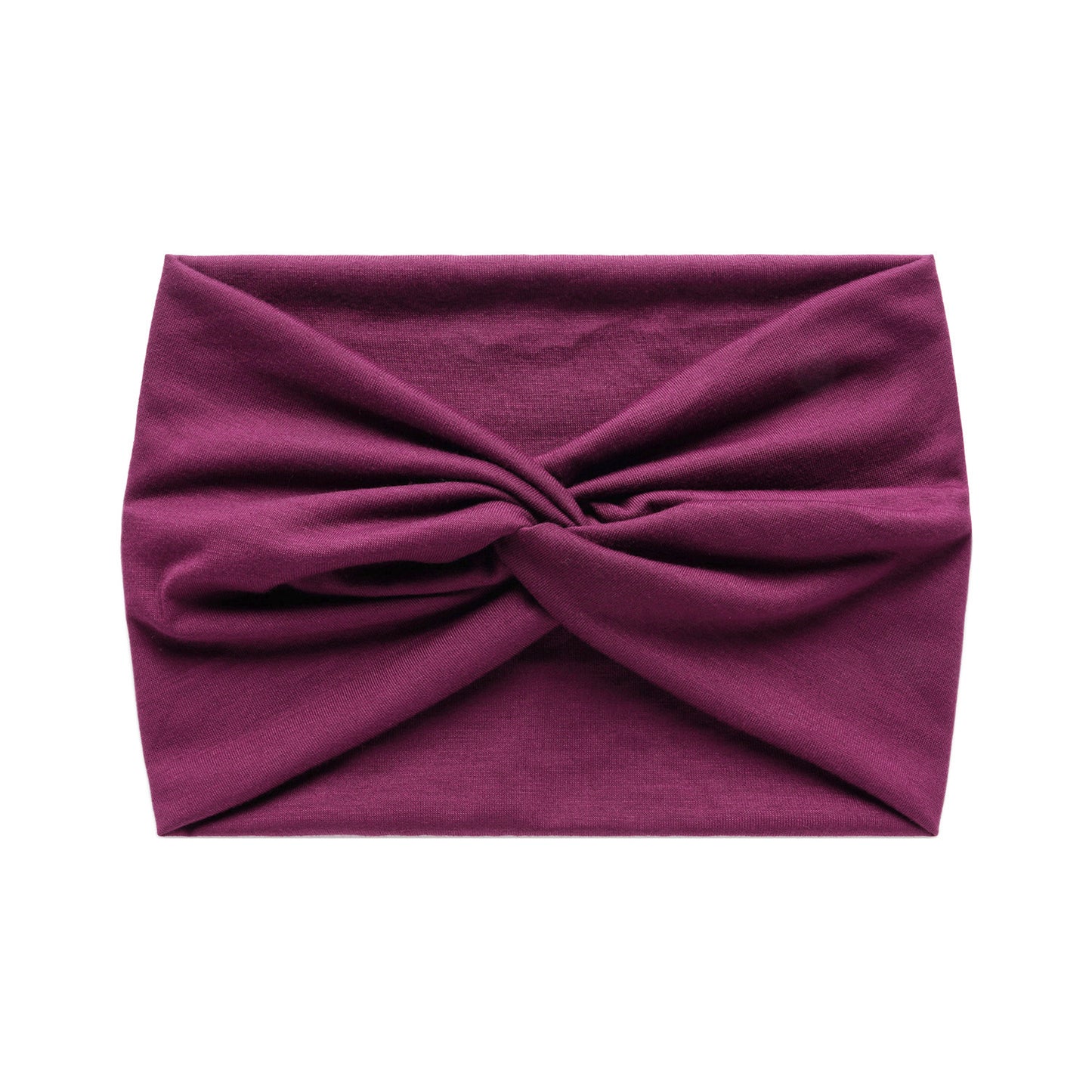 Super wide twist front stretchy headband