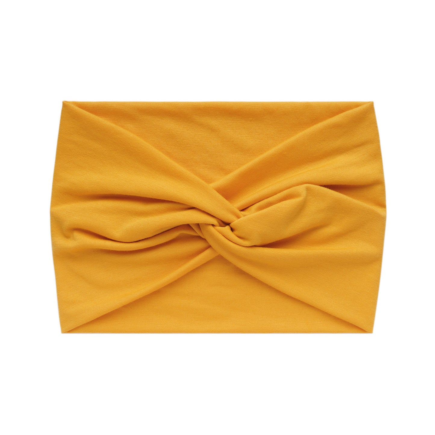 Super wide twist front stretchy headband
