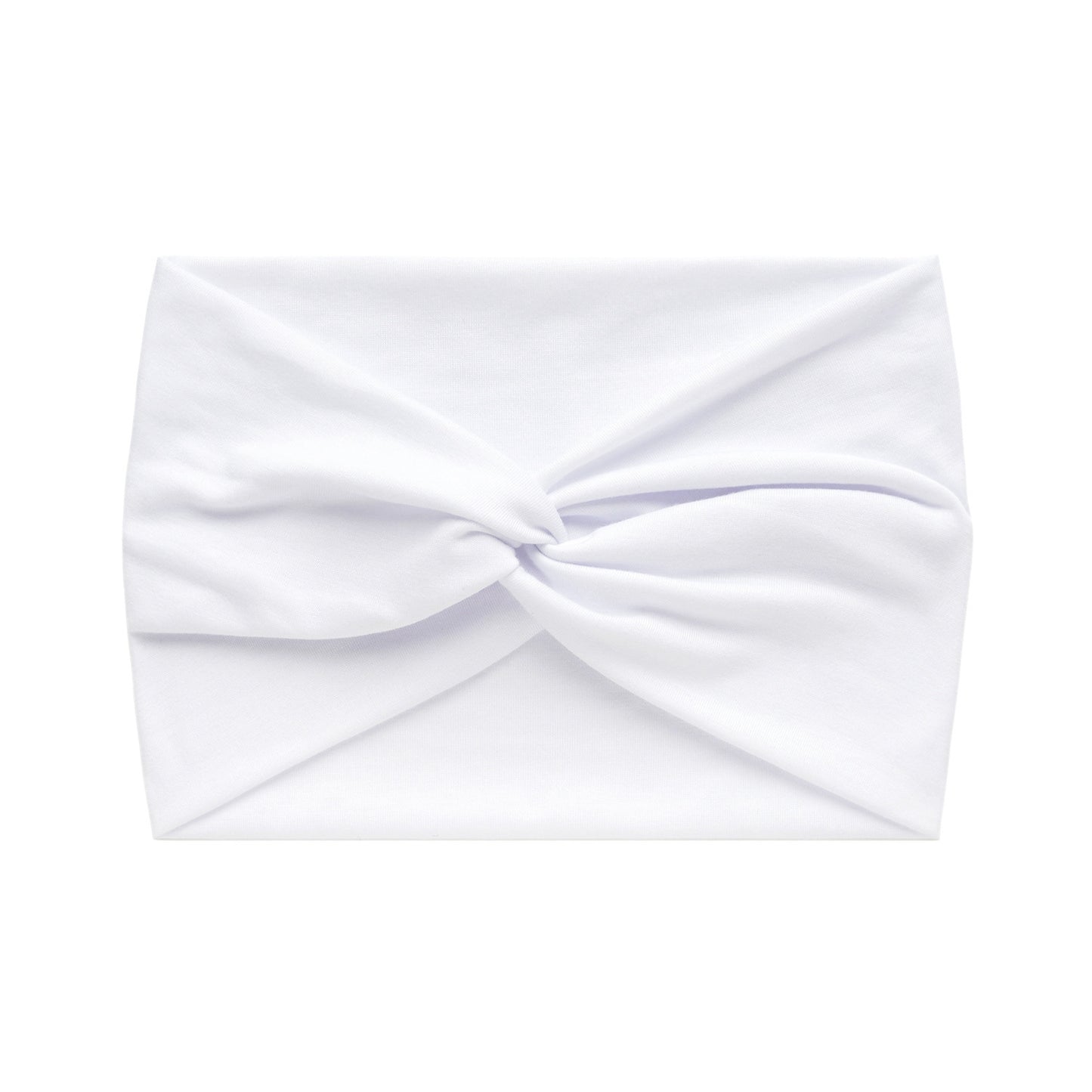 Super wide twist front stretchy headband