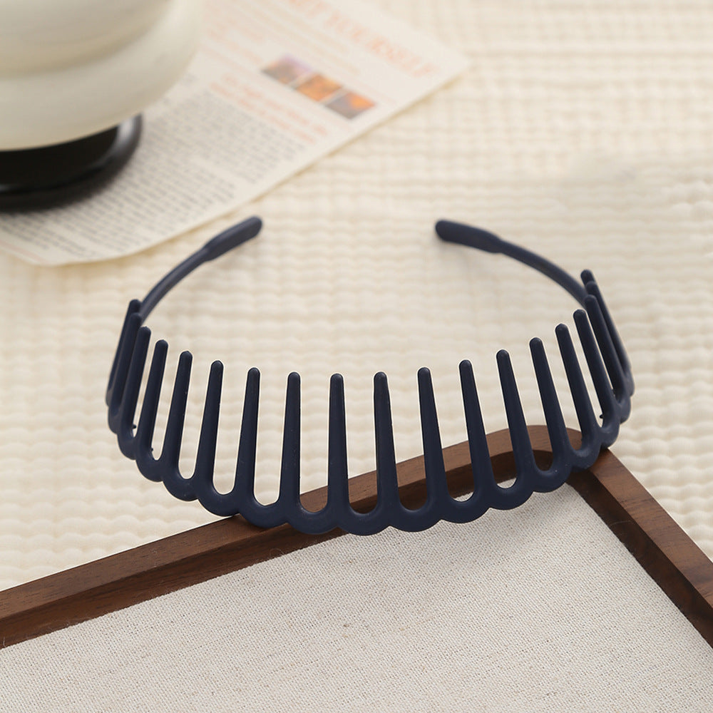 Acrylic headband with long teeth