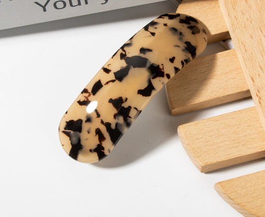 Acrylic arch hair barrette