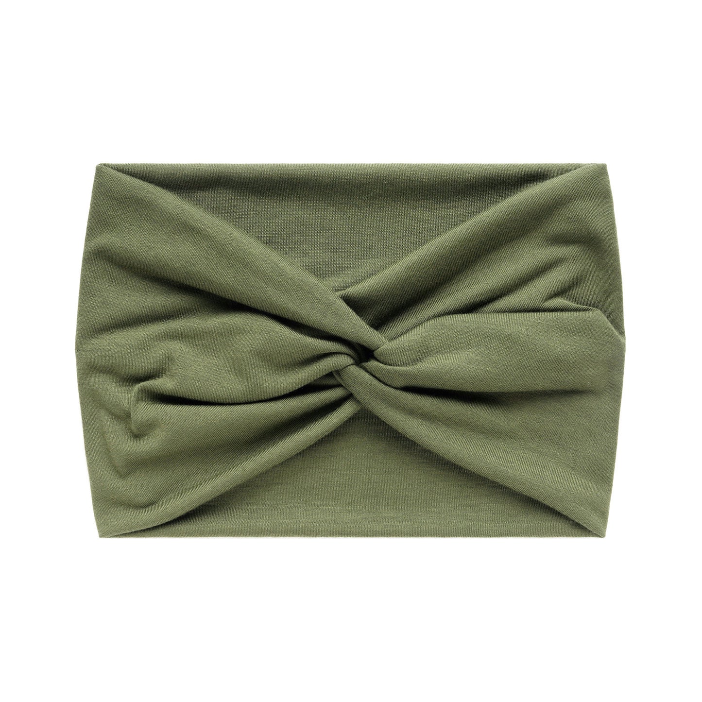 Super wide twist front stretchy headband