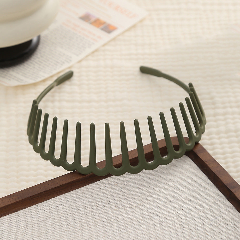 Acrylic headband with long teeth