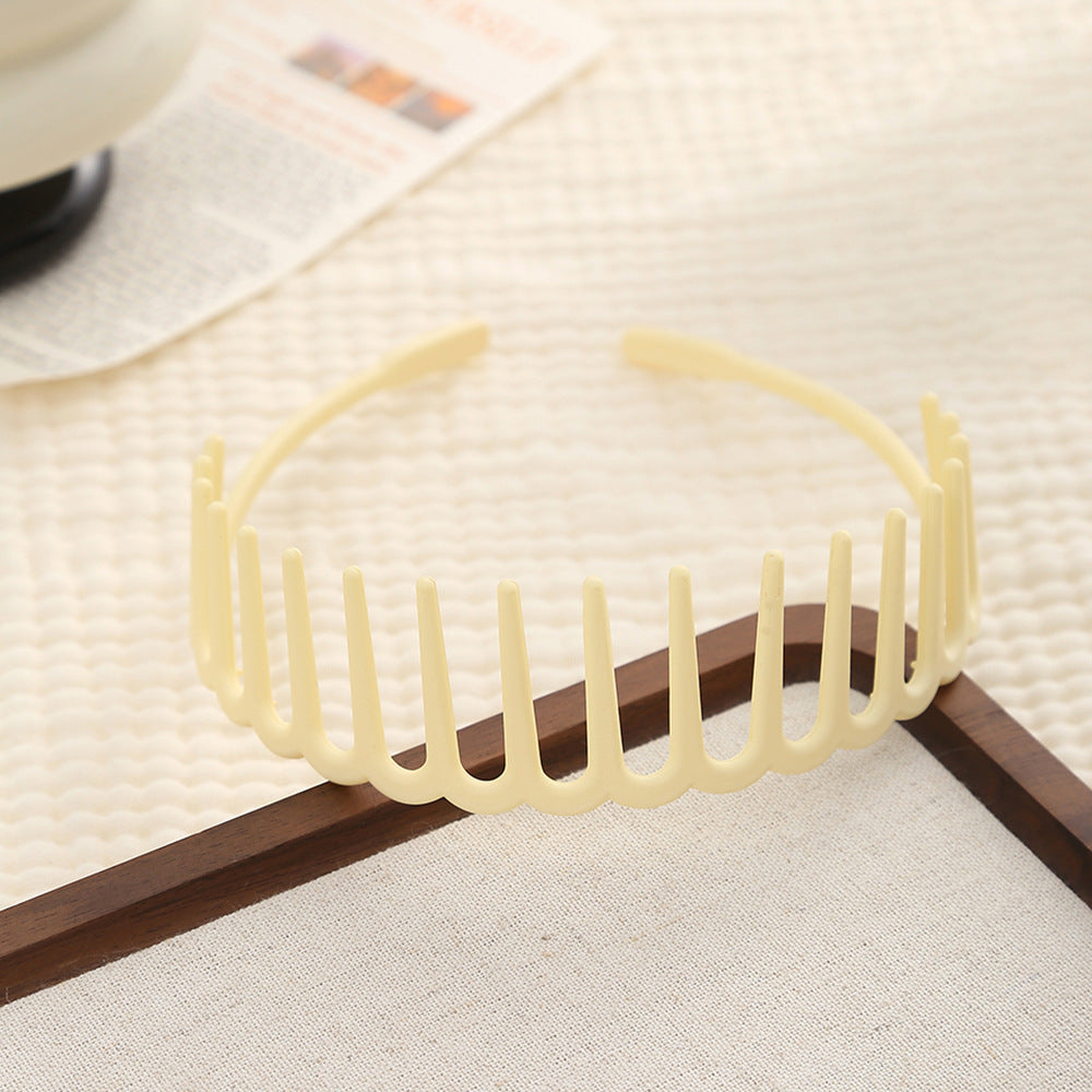 Acrylic headband with long teeth