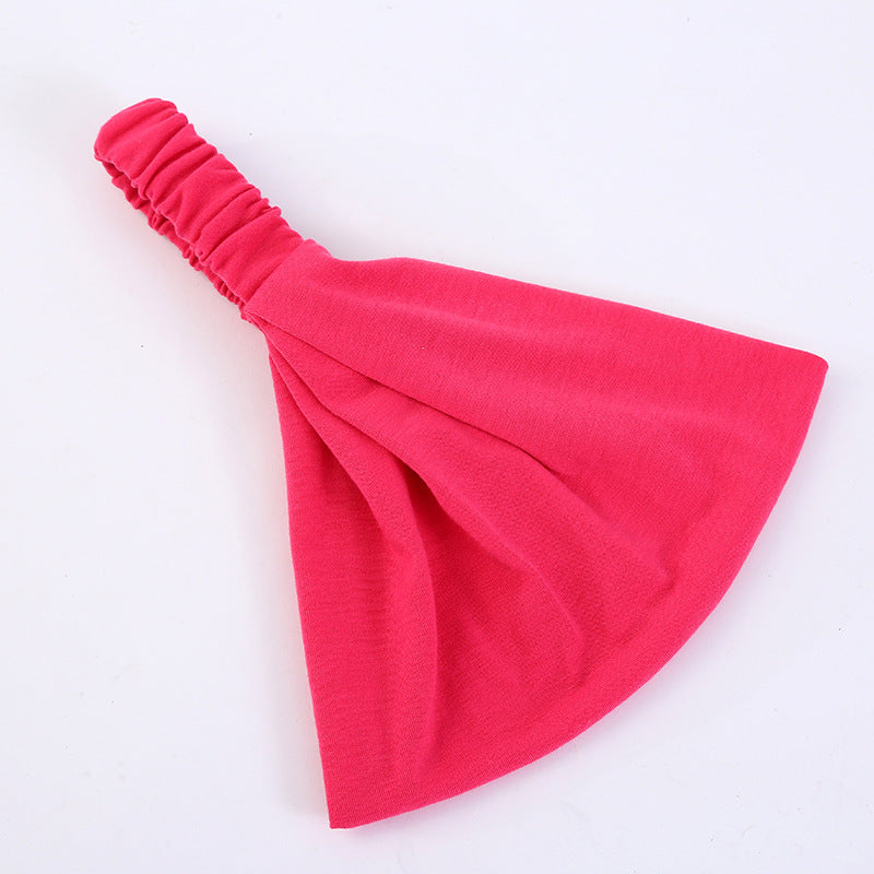 Extra-wide bandanna headband