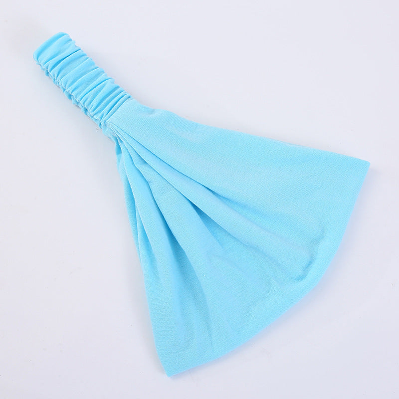 Extra-wide bandanna headband