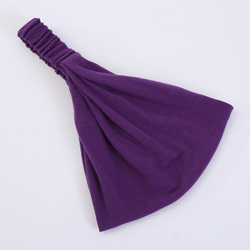 Extra-wide bandanna headband
