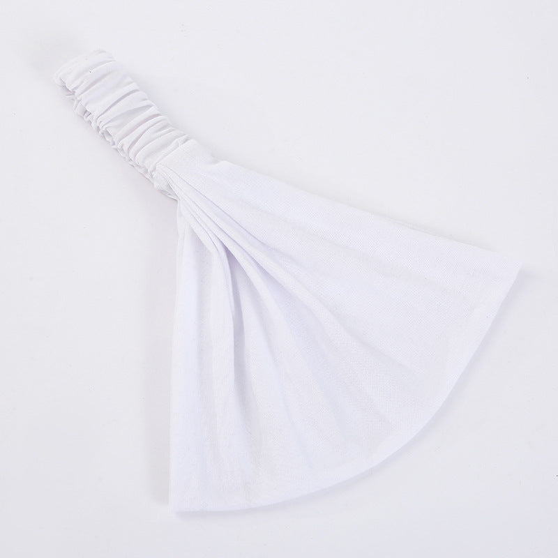 Extra-wide bandanna headband