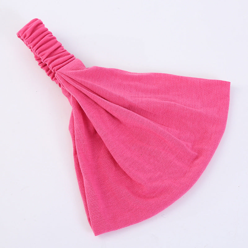 Extra-wide bandanna headband