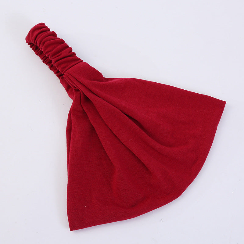 Extra-wide bandanna headband