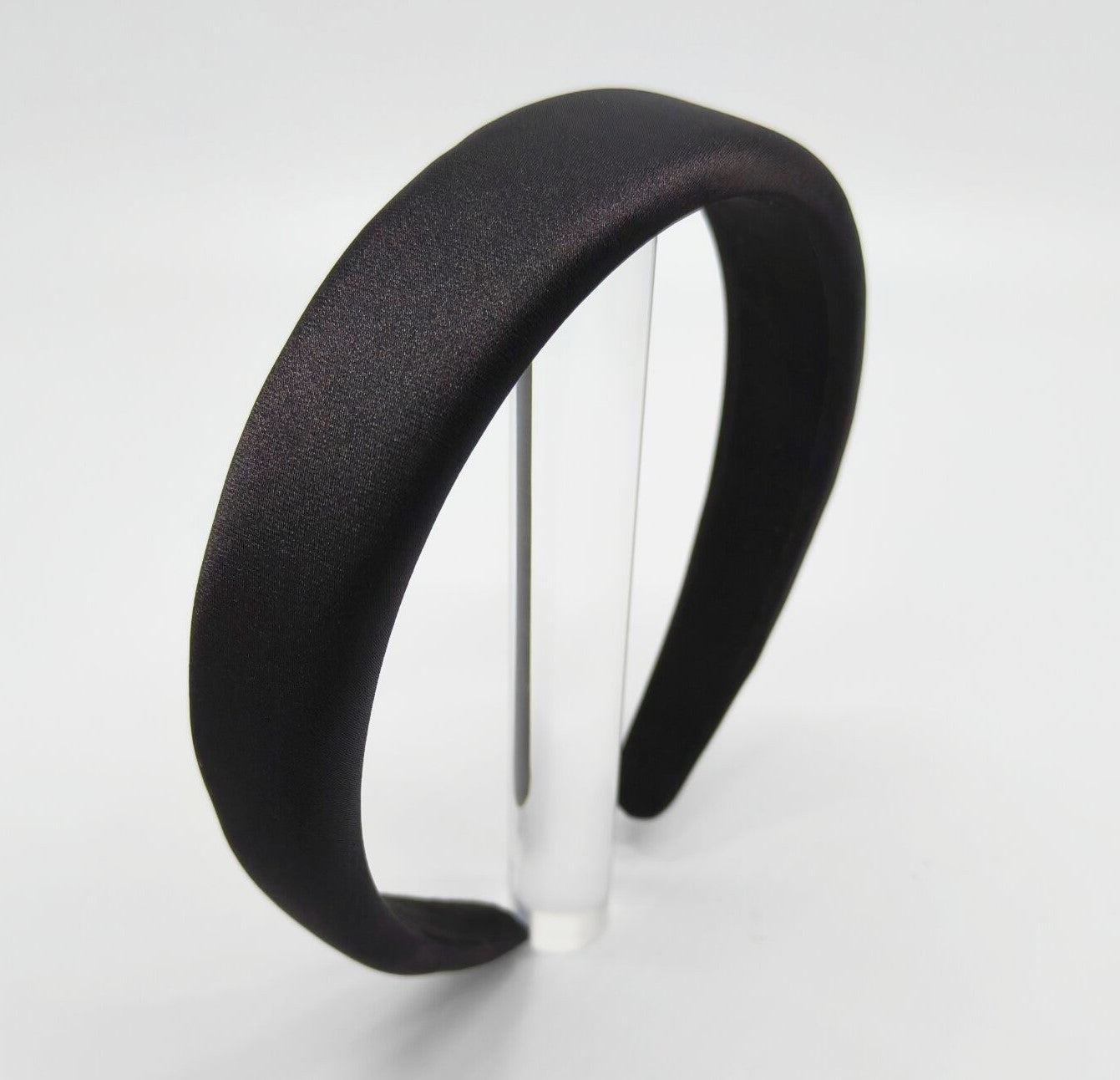Thinly padded satin headband