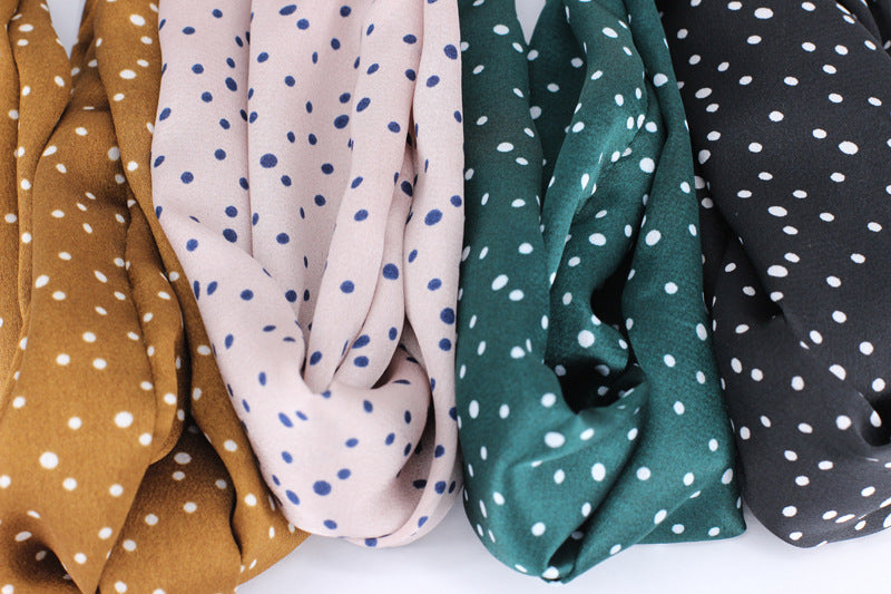Small polka dots twist front elastic headband