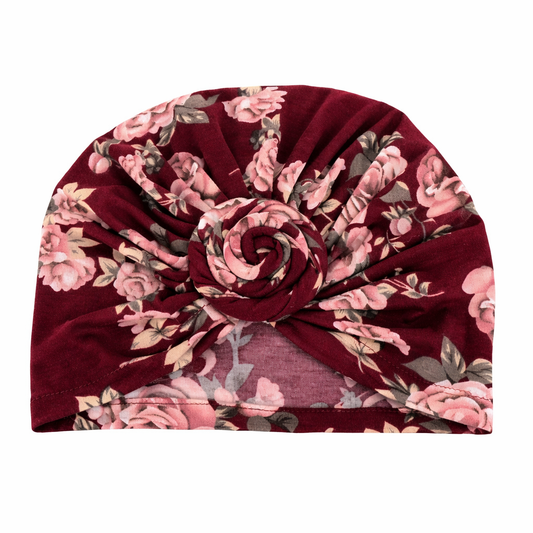 Floral hair cap