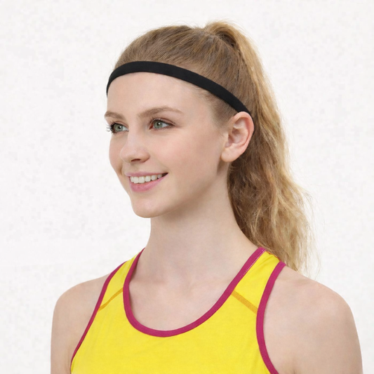 Non-slip sporty thin elastic hair band