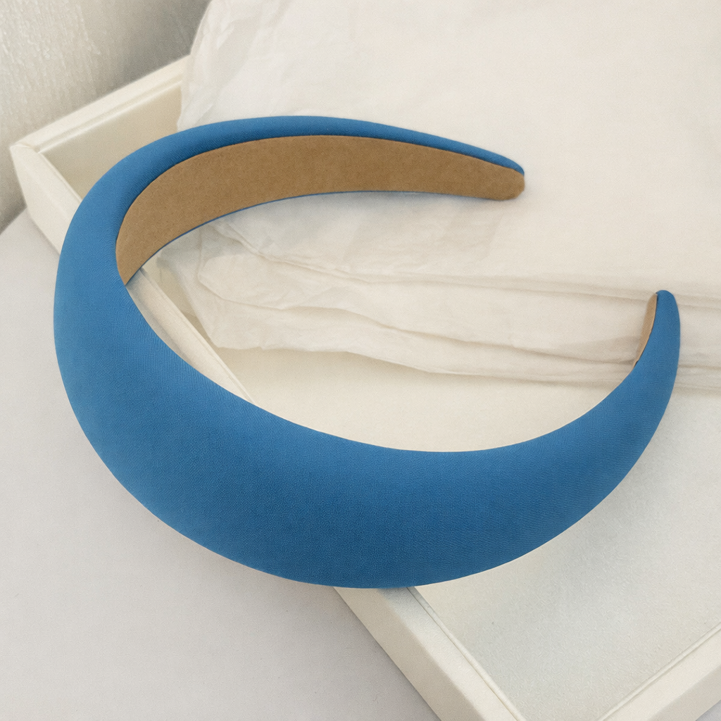 4cm-wide thinly padded plain colours headband