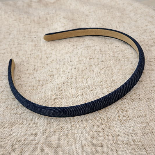 Denim blue thin headband