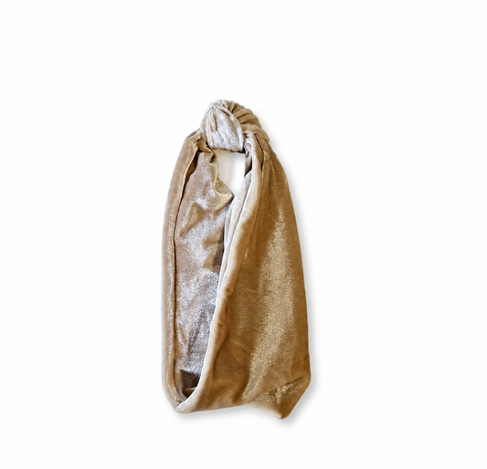 Knot front velvet headband