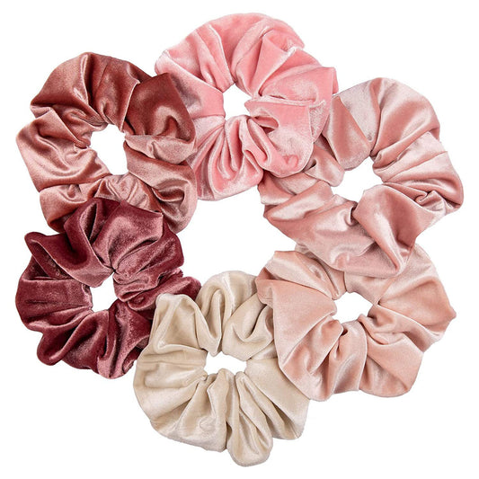Large velvet scrunchies