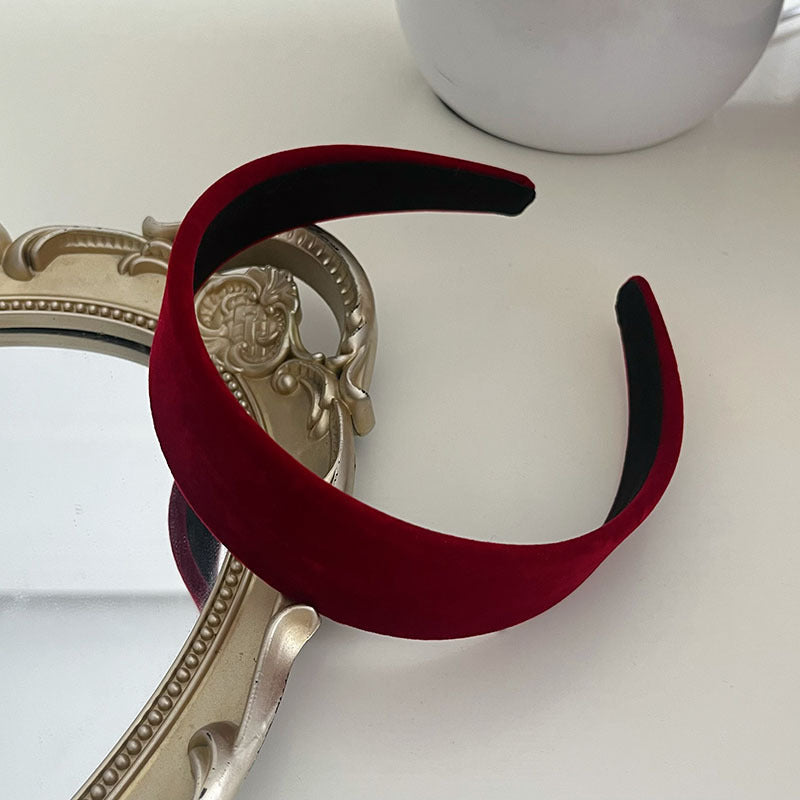 4cm-wide flat velvet headband