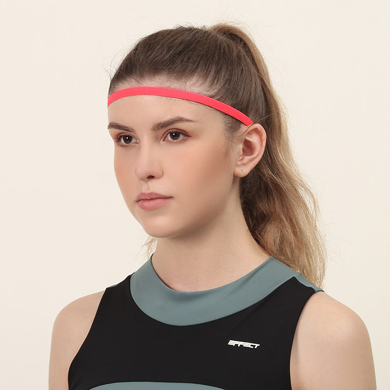 Non-slip sporty thin elastic hair band