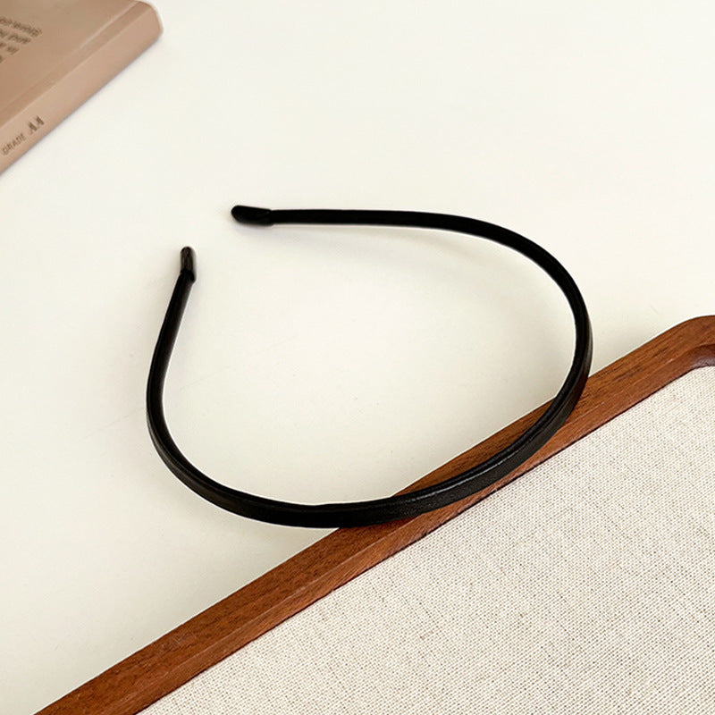 Extra thin leather headband