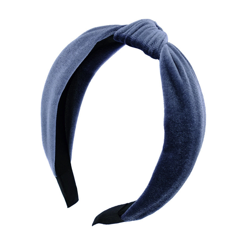 Velvet knotted headband