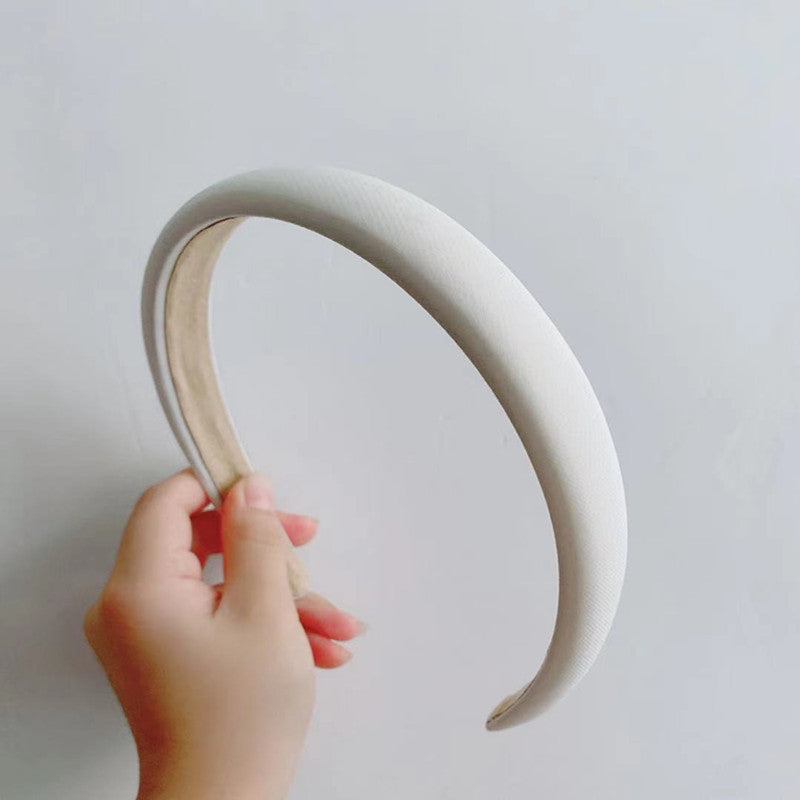 2cm-wide plain colour thinly padded headband
