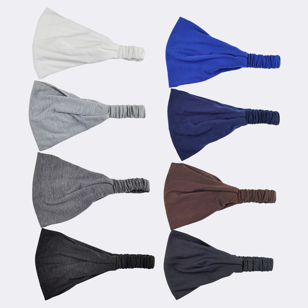 Double layer cotton bandanna headband