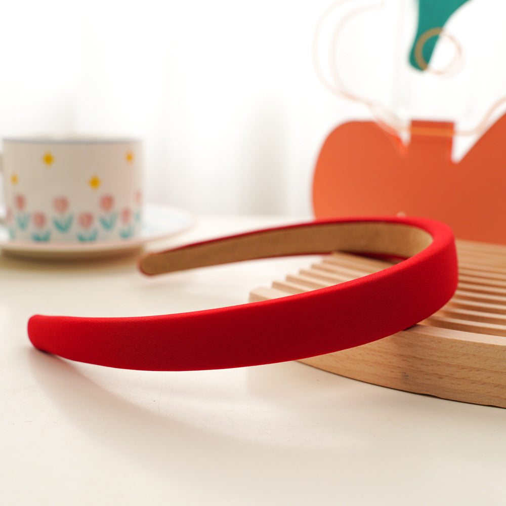2cm-wide plain colour thinly padded headband