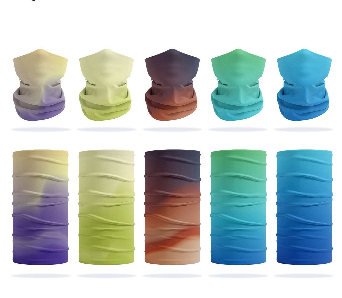 Premium multifunctional seamless wear in aurora printing