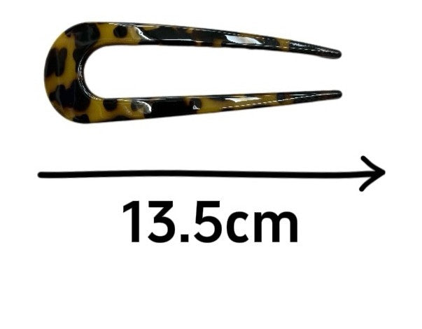 Resin large hair fork / French hair pin