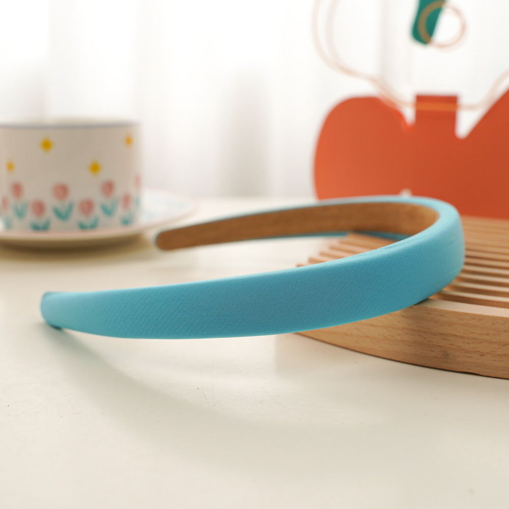 2cm-wide plain colour thinly padded headband