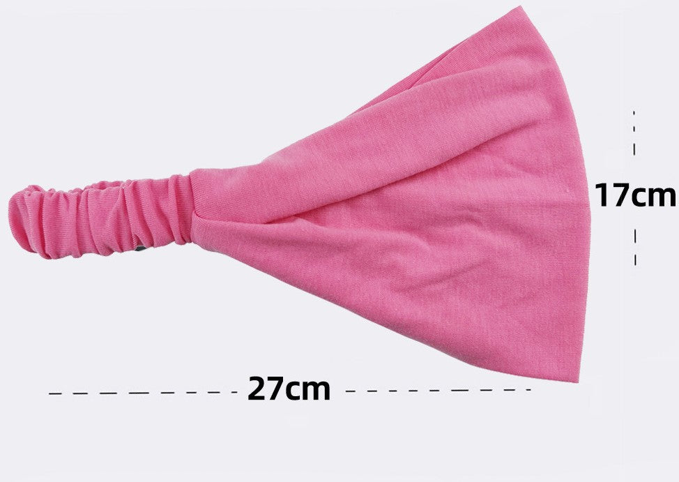 Double layer cotton bandanna headband