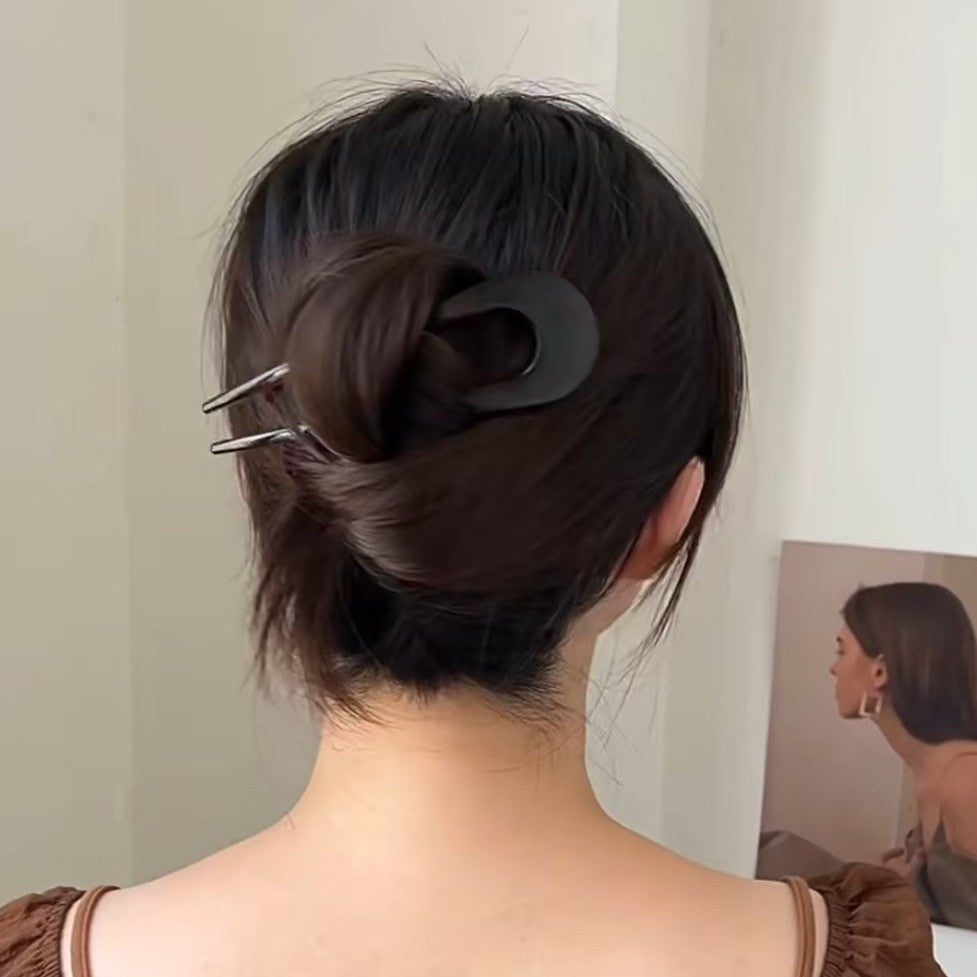 Resin large hair fork / French hair pin