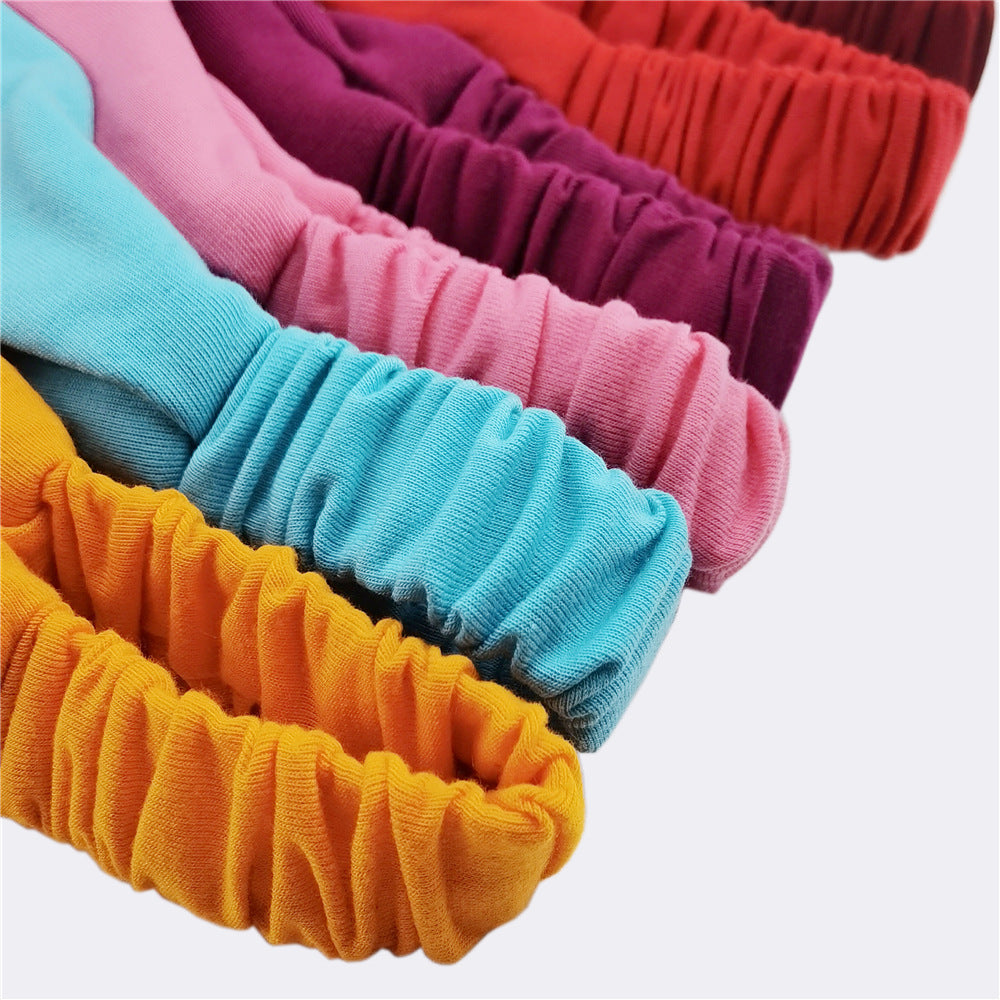 Double layer cotton bandanna headband