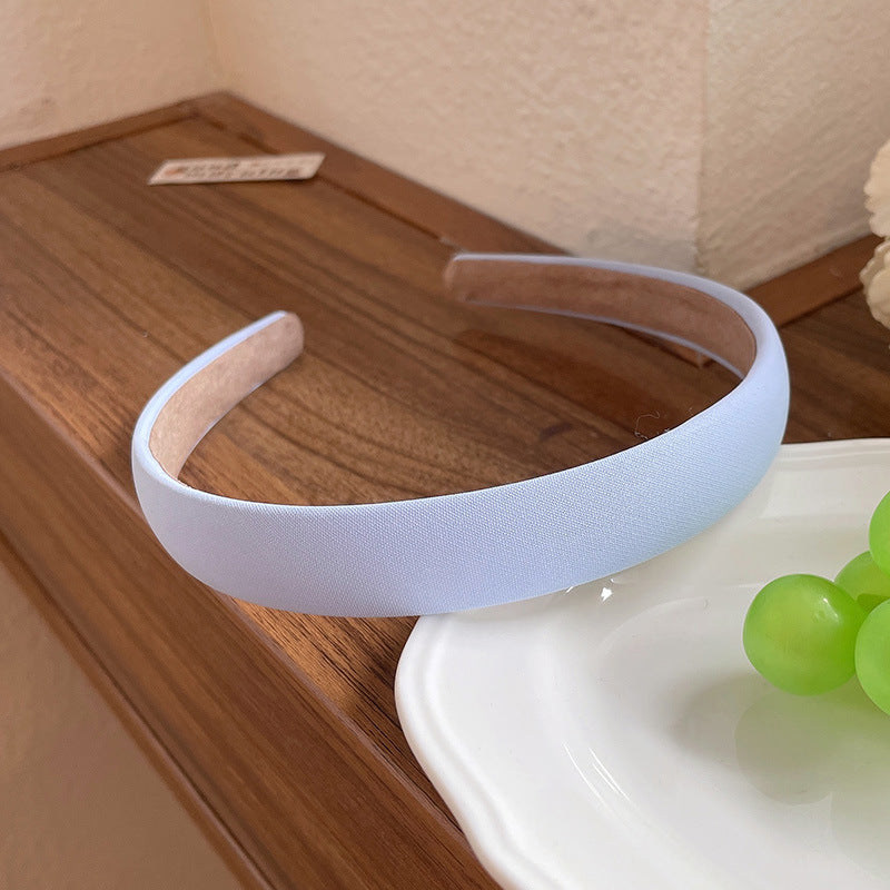 2cm wide matte satin headband