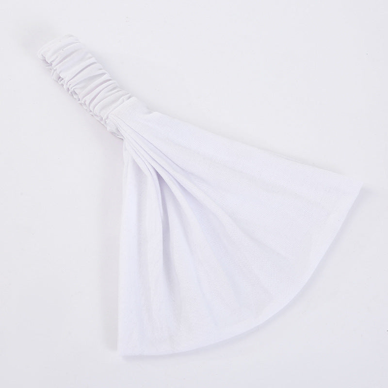 Extra-wide bandanna headband